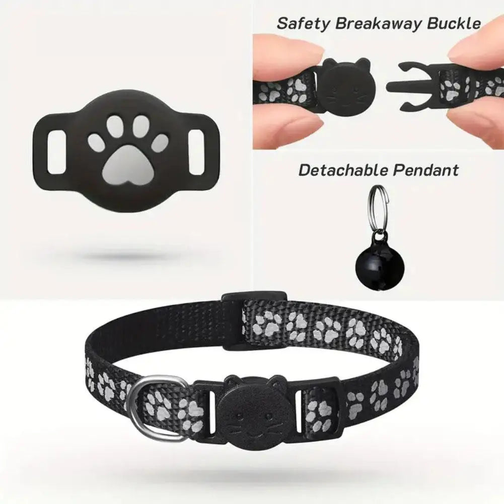 Smart GPS Pet Tracker Collar – Real-Time Location Tracking for Cats & Small Dogs (iOS Compatible)