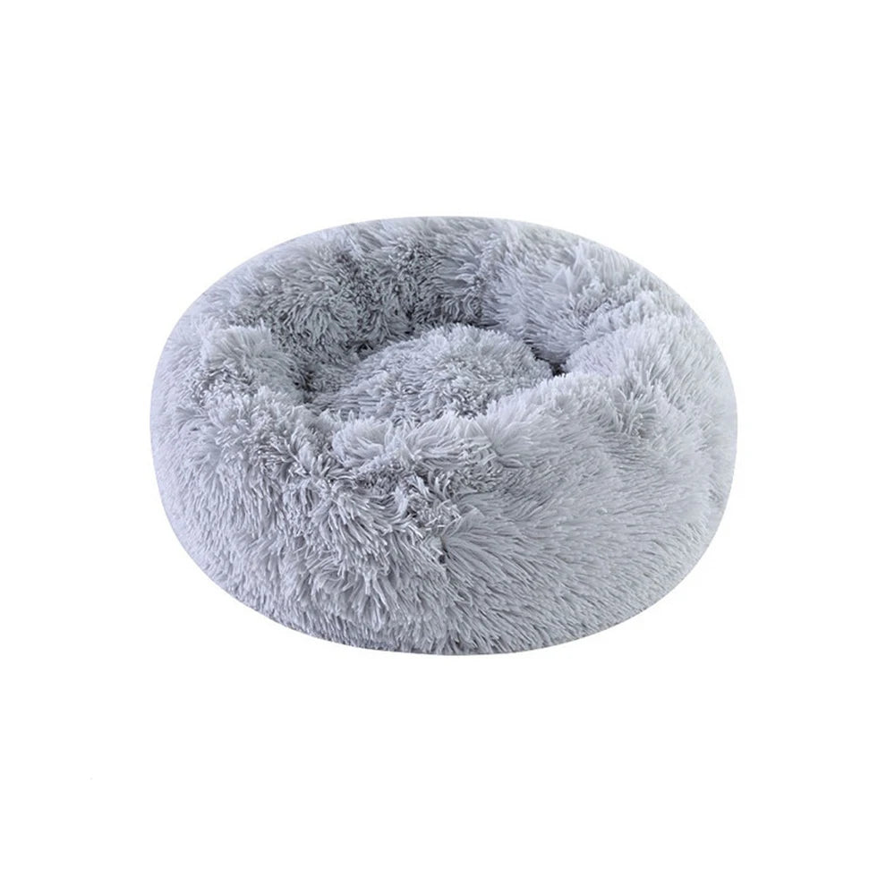Cozy Winter Plush Pet Bed – Warm Calming Nest for Small Dogs & Cats (40cm)