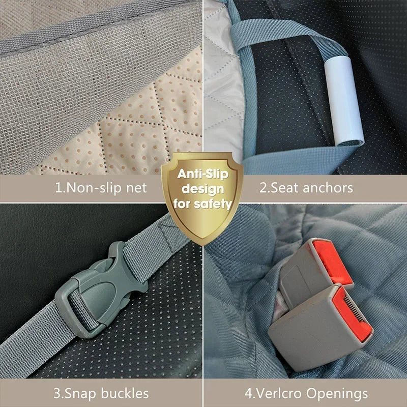 Waterproof Dog Car Seat Cover – 2-in-1 Hammock & Trunk Protector for Cars and SUVs
