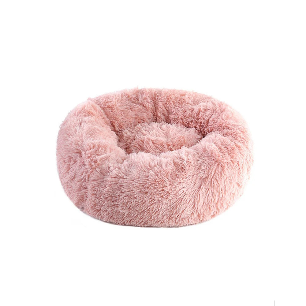 Cozy Winter Plush Pet Bed – Warm Calming Nest for Small Dogs & Cats (40cm)