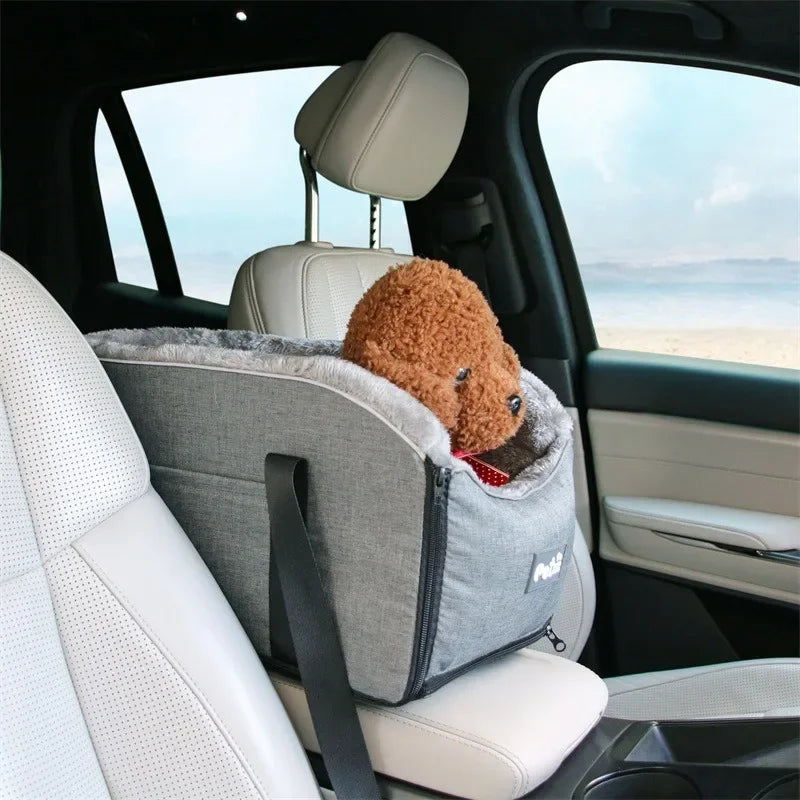Dog Car Seat for Small/Medium Dogs, Memory Foam Dog Booster Seat, Travel Safety Per Car Seat