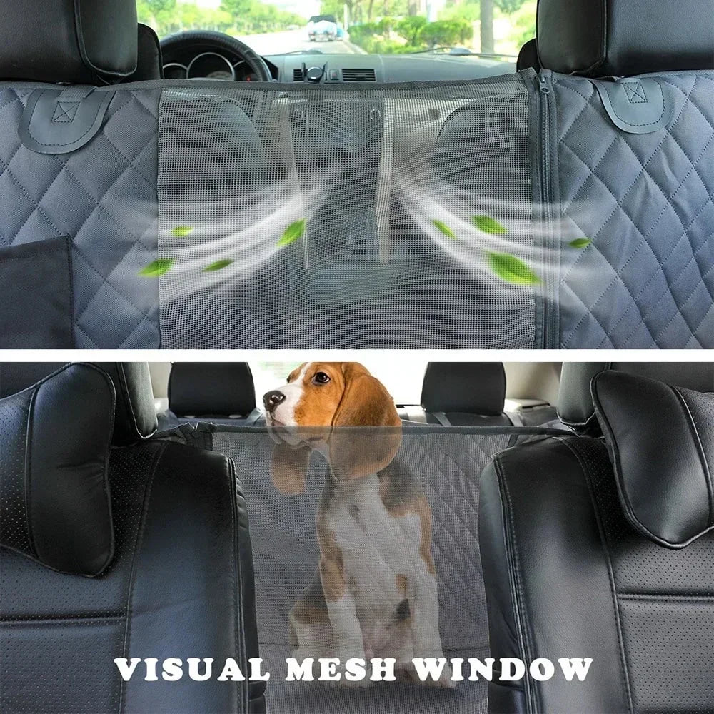 Waterproof Dog Car Seat Cover – 2-in-1 Hammock & Trunk Protector for Cars and SUVs