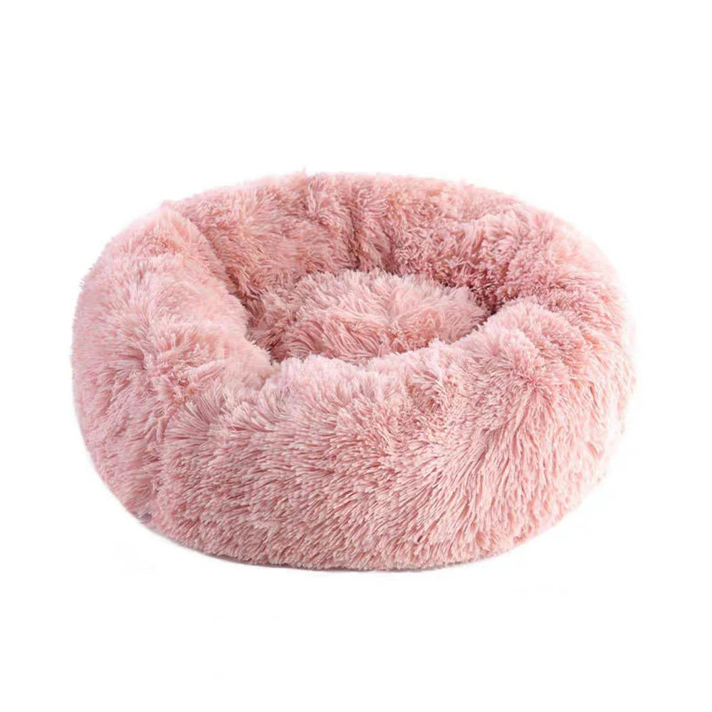 Cozy Winter Plush Pet Bed – Warm Calming Nest for Small Dogs & Cats (40cm)