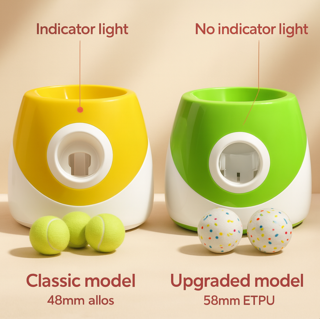 Automatic Dog Ball Launcher – Interactive Tennis Throwing Machine with Rechargeable USB Power