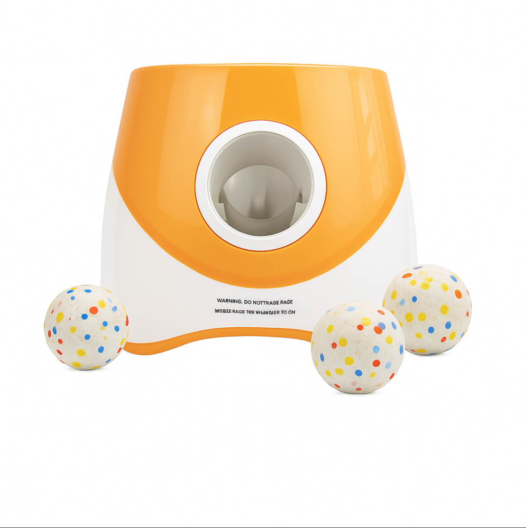 Automatic Dog Ball Launcher – Interactive Tennis Throwing Machine with Rechargeable USB Power