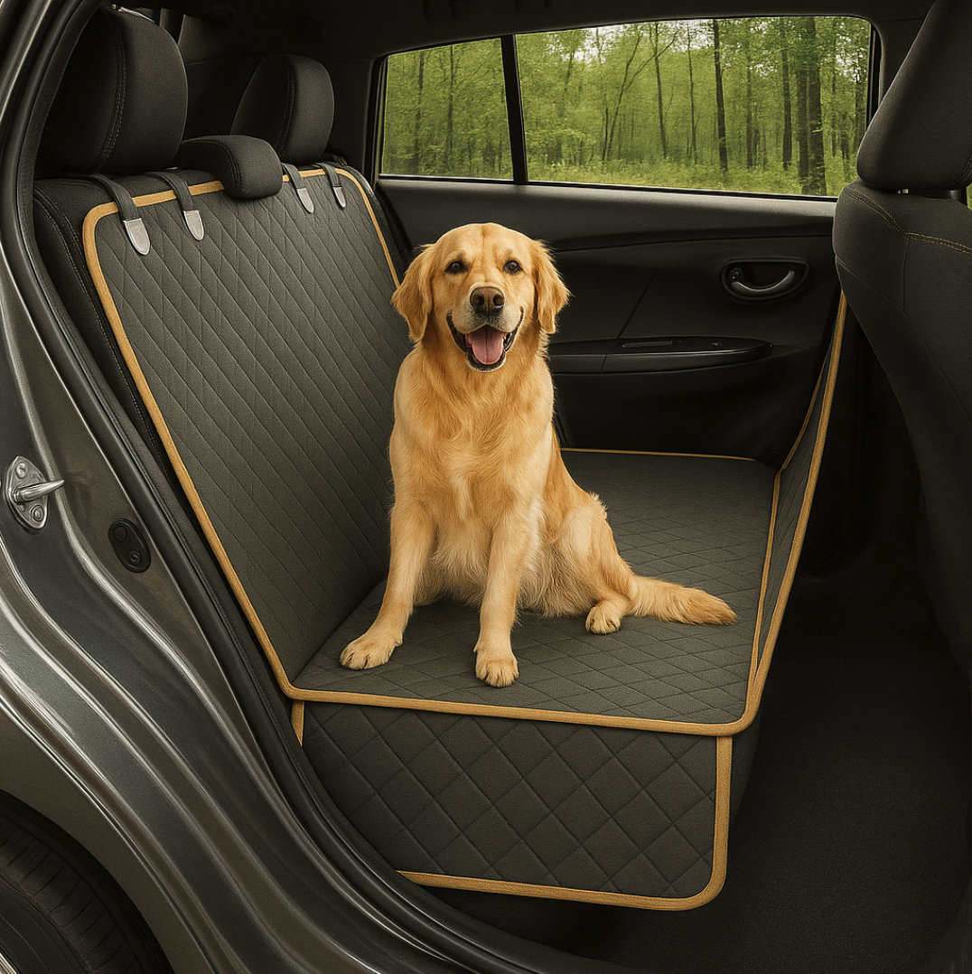 Waterproof Dog Car Seat Cover – 2-in-1 Hammock & Trunk Protector for Cars and SUVs
