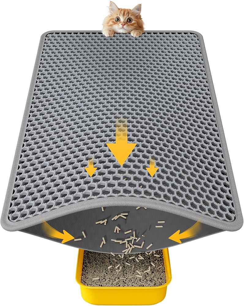 Cat Litter Trapping Floor Mat – Soft EVA, Easy to Clean